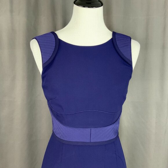 New Reiss Theodora Purple Sheath Pencil Dress Size 4 - Picture 4 of 16